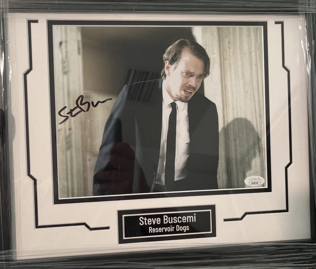 Steve Buscemi Autographed “Reservoir Dogs” Photo – Framed