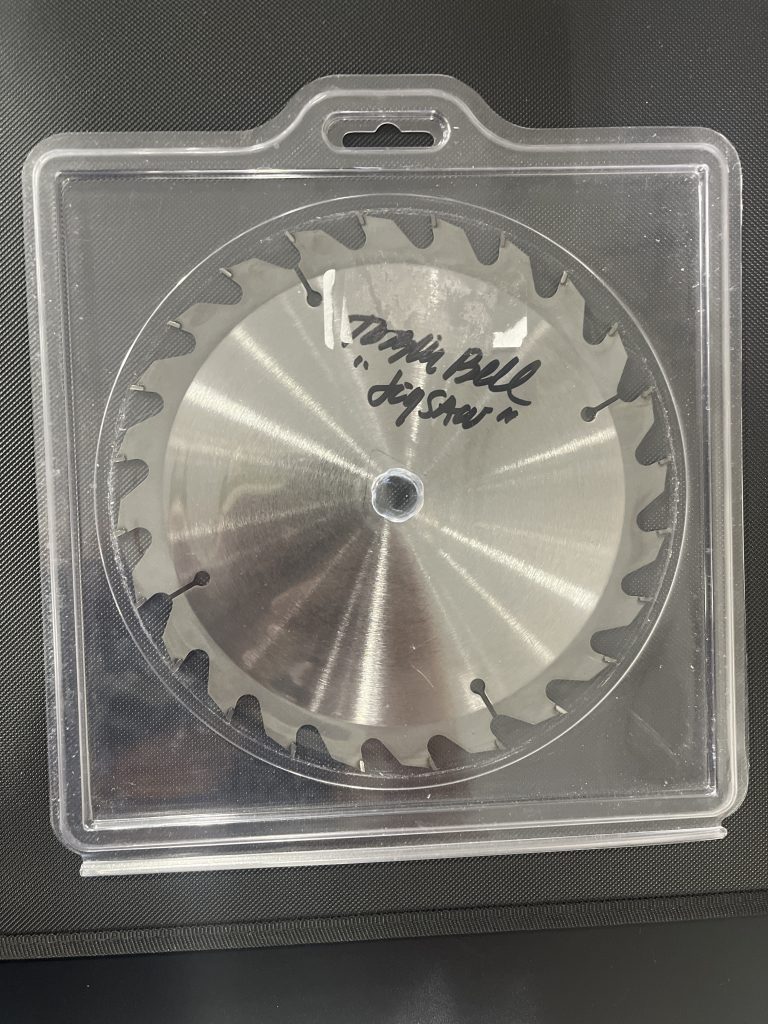 Tobin Bell “Jigsaw” Signed Real Saw Blade – Horror