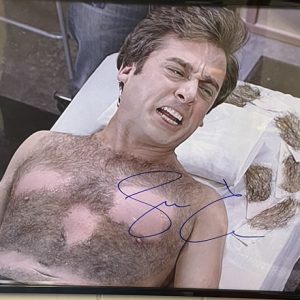 “The 40-Year-Old Virgin” Steve Carell Signed Chest-Waxing Scene Photo (11x14) – PSA Authenticated