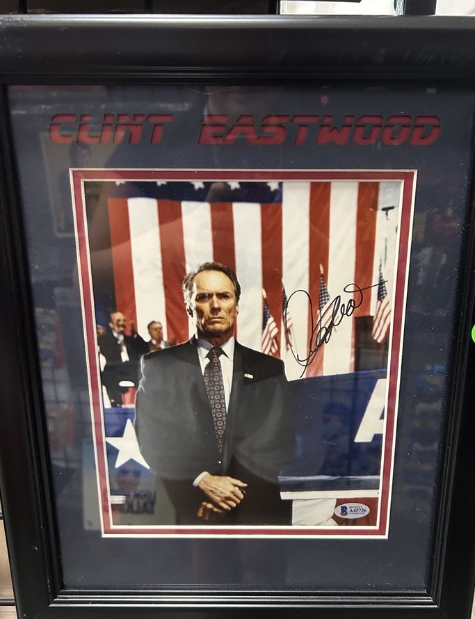 Clint Eastwood Signed In the Line of Fire 8×10 Framed to 11×14 – BAS Certified