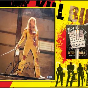 Kill Bill Multi-Signed Display 16x20 – Uma Thurman, Michael Madsen, David Carradine & Vivica A. Fox