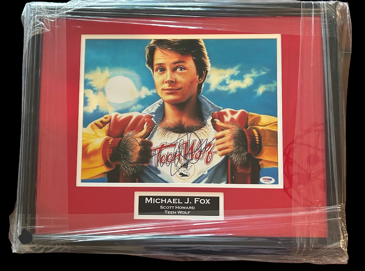 Michael J. Fox as Scott Howard Autographed Teen Wolf 11×14 Photo Framed to 16×20 | PSA Certified