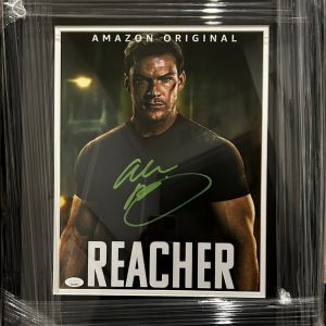 “You’re Trapped in Here With Me” – Alan Ritchson Signed Reacher 11x14 Mini Movie Poster, JSA Certified & Professionally Framed
