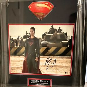 “You Are Not Alone” — Henry Cavill Signed 11x14 Superman Photo from Man of Steel, Professionally Framed to 16x20