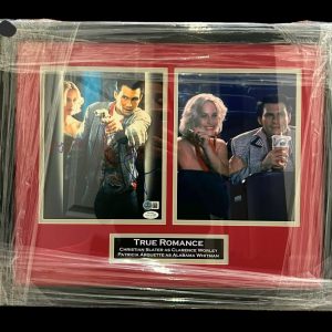 “You’re So Cool” — True Romance Dual-Signed Display Featuring Christian Slater & Patricia Arquette