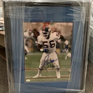 Lawrence Taylor Signed 11x14 Photo Framed 16x20 Inscribed “56” JSA COA NY Giants